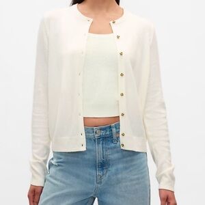 GAP CashSoft Cardigan Ivory